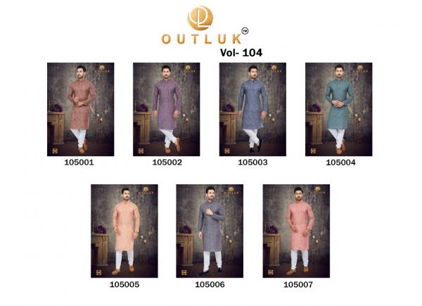 Outluk 105 Festival Wear Digital Printed Mens Kurta Collection